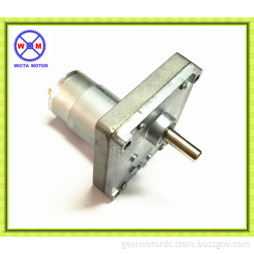 10rpm 100kg.cm Small Square right angle low speed DC 24v motor with gear box